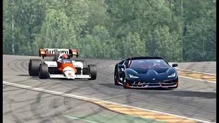 Lamborghini Centenario vs Mclaren F1 1984 - Spa