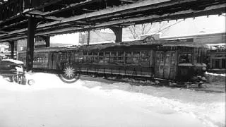 Blizzard of 1947: New York buried in record 26 inch snowstorm after 16 hours of h...HD Stock Footage