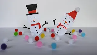 Easy Paper Snowman | DIY Christmas Crafts 2023 | How To Make Snowman Using Paper