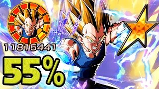 NO DUPES! LR SSJ2 ANGEL VEGETA SHOWCASE [55%] Dragon Ball Z Dokkan Battle