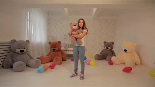 Плюшевый мишка Тихон 60 см кофейного цвета от Teddy Big