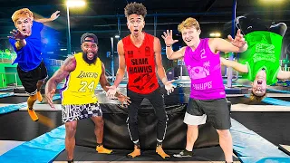 Insane 2HYPE Trampoline Park Battle Royale!