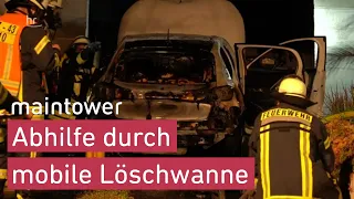 Wie löscht man am besten E- Autos? | maintower