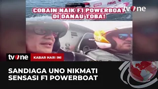 Momen Seru Sandiaga Uno Coba Naik Powerboat | Kabar Hari Ini tvOne