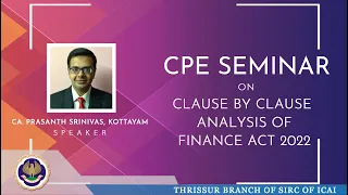 CLAUSE BY CLAUSE ANALYSIS OF FINANCE ACT 2022
