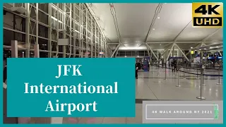 JFK International Airport  Walk around NY 2021 4K