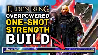 Elden Ring - OVERPOWERED One Shot Berserk Strength Build Guide!