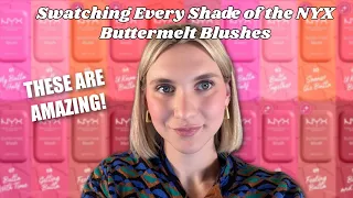 Swatching every shade of the NEW NYX BUTTERMELT BLUSHES