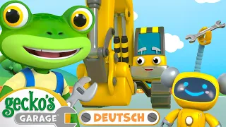 Bagger-Reparaturdienst | 90-minütige Zusammenstellung｜Geckos Garage Deutsch｜LKW für Kinder 🛠️