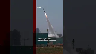 Israel’s Iron Dome: a glimpse of what's considered one of the most advanced defence systems #BBCNews