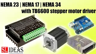 NEMA 23 | NEMA 17 | NEMA 34 with TB6600 stepper motor driver and Arduino - Wiring and demonstration