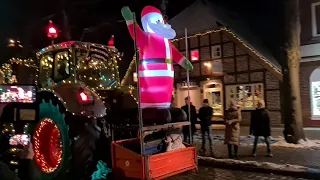 Lichterzauber der Landwirte 1. Advent (03.12.2023) in Burg auf Fehmarn: Trecker - Rundfahrt