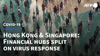 Pandemic polar opposites: Hong Kong and Singapore | AFP