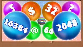 Merge Block 2048 puzzle game vs 2048 balls 3d Gameplay Walkthrough Mobile Android, iOS New Update