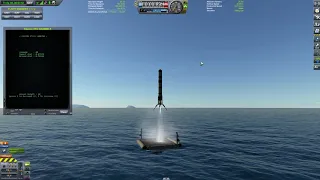 Falcon Style Landing Test using kOS - Kerbal Space Program