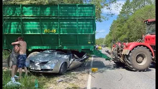 Крышу срезало прицепом: 19-летний студент погиб в страшном ДТП в Подмосковье