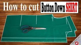 How to cut button down shirt || step by step tutorial (English)