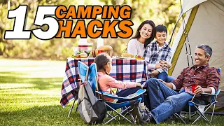 15 Clever and Useful Camping Hacks | Best Camping Tips & Tricks