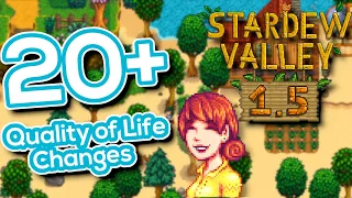 Showcasing All NEW Stardew Valley 1.5 Quality of Life Changes