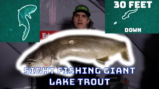 SIGHT FISHING Lake Trout IN 30 FEET!