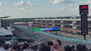 Max Verstappen 2021 U.S. Grand Prix pole reaction from Turn 1