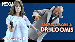 NECA Halloween 2 Retro Cloth Laurie Strode and Dr. Loomis Figure Set | Video Review