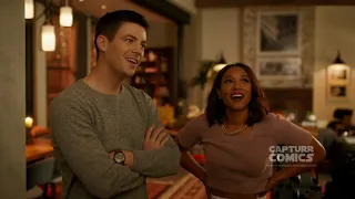 Barry & Iris about a sweet moment while Ray Palmer arrives Scene | The Flash 8x01