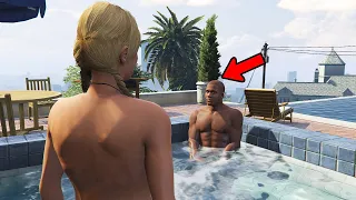 What Tracey And Franklin Do in the Pool in GTA 5? (Michael Caught Them)