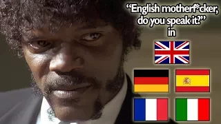 "English Motherf*cker, Do You Speak It?!" Scene In 5 Languages (Pulp Fiction)