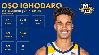 Oso Ighodaro - 2024 NBA Draft Scouting Highlights - Marquette