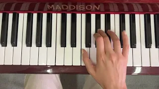 fa minör armonik gam, sağ el (1 ve 2 oktav) | F harmonic minor scale, right hand (1&2 octaves)