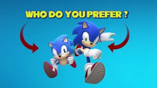 Sonic Dash: Classic Sonic vs Modern Sonic