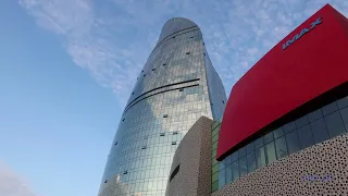 ens.ch : Flame Towers bei Tag, Baku, Azerbaijan