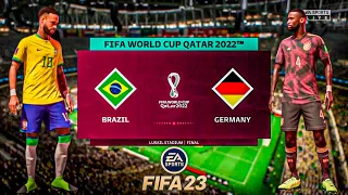 FIFA 23 | Brazil vs Germany World Cup Final Qatar 2022 Full Match!