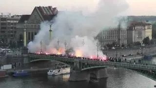 TRIBUNA SEVER za nepřátelskou linií: Sparta - SLAVIA PRAHA 3:0