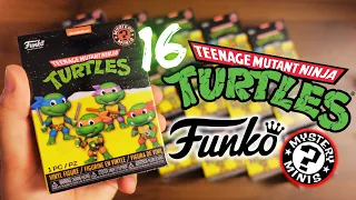 16 Teenage Mutant Ninja Turtles Funko Mystery Minis | Unboxing New TMNT Mutant Mayhem Toys