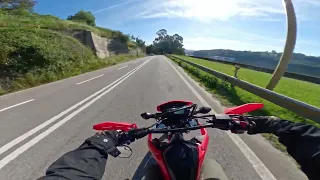 PRACTICING MY RACING LINES ON THE CRF 300L - 4K POV