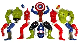 Merakit Mainan ironman vs Siren Head vs Captain America dan   Hulk smash Avengers ~  Superhero toys