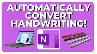 How To Automatically Convert Handwriting To Text in OneNote