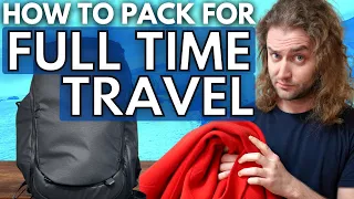 How to pack for LONG TERM TRAVEL / ONE BAG TRAVEL - Moving abroad / Digital Nomad - packing list.