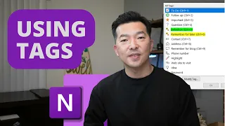 How to use TAGs in Microsoft OneNote