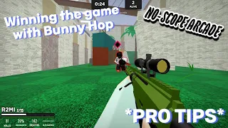 NO-SCOPE ARCADE - Winning Every Game with Bunny Hop (*PRO TIPS*) |ROBLOX