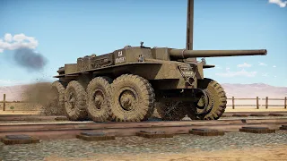 War Thunder T55E1 Fast Wheeled Glass Canon (Commentary)