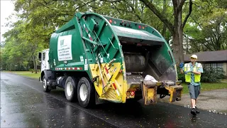 Waste Management- Mack MR McNeilus Rear Loader On Trash