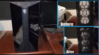 How To Remove MSI Aegis R Tower Front Panel To Clean Vent | Tutorial