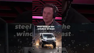 The GLASS of TESLA CAR has cracked .#elonmusk