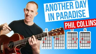 Another Day In Paradise ★ Phil Collins ★ Acoustic Guitar Lesson [with PDF]