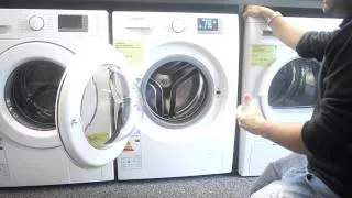 A Video showing a Samsung WF80F5EBW4WEU Euronics Agency Washing Mashine