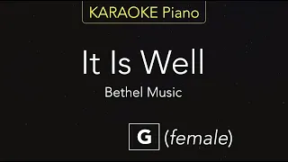 It Is Well - Bethel Music (KARAOKE Piano) [G]