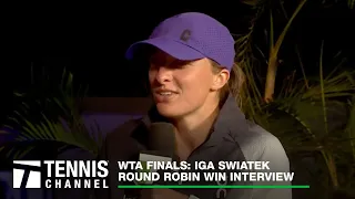 Iga Świątek Dishes On Her Lovely Red Dress; WTA Finals RR Win